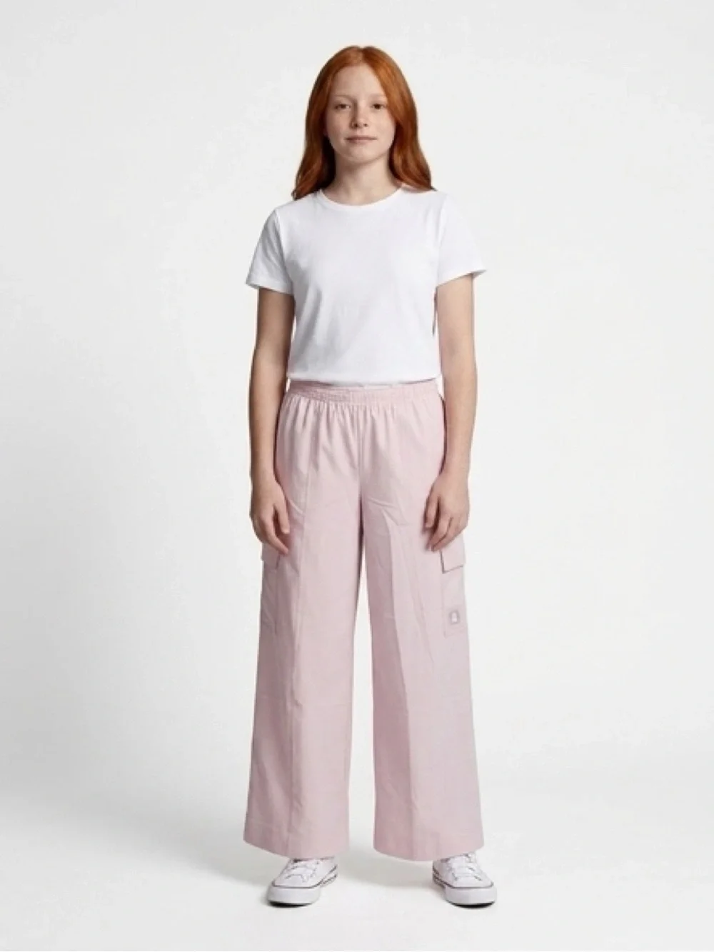 NWT Converse Girls Wide Leg Cargo Pants Size Large (11–12 Years)‎